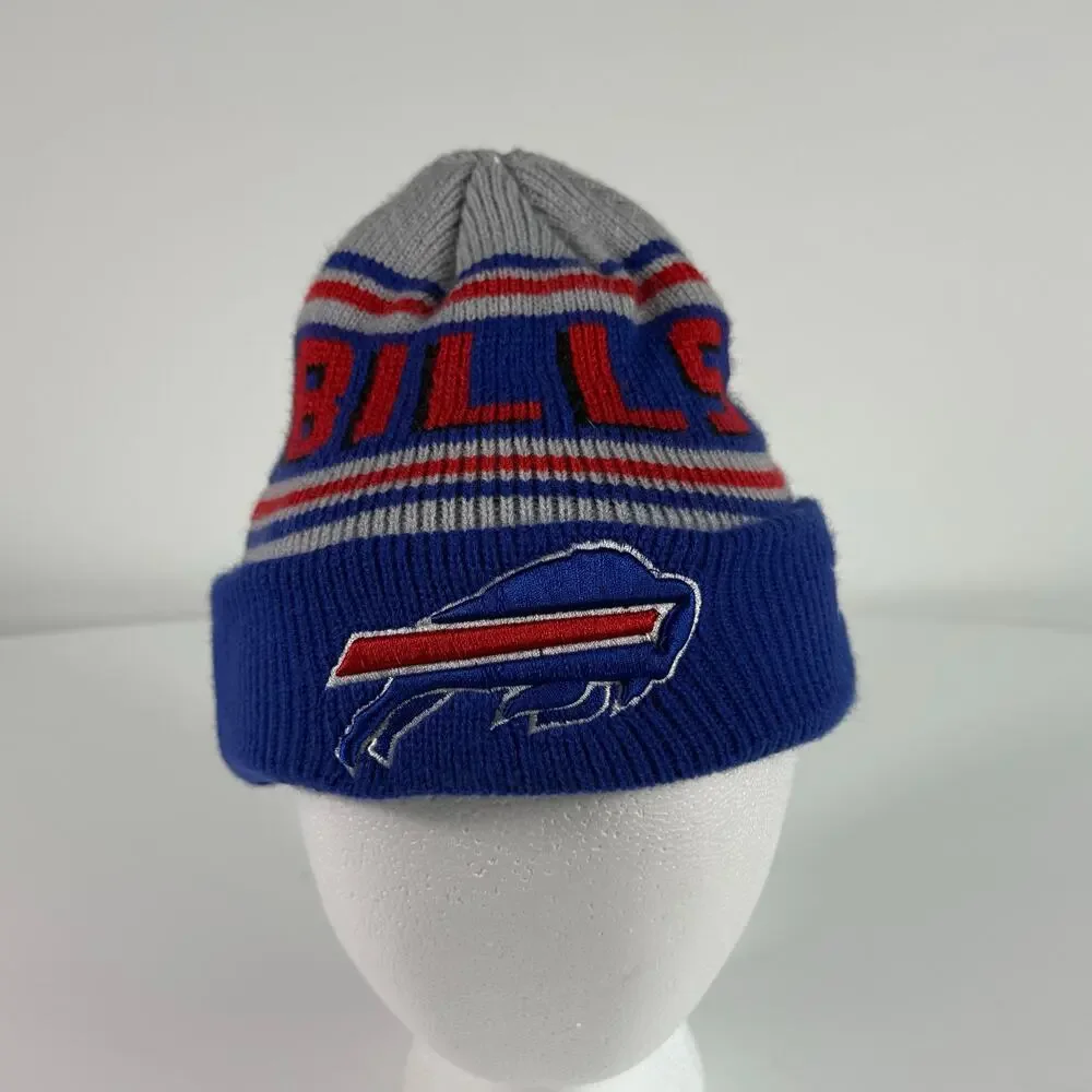 Buffalo Bills Beanie Youth NFL New‎ Era Knit Winter Hat Blue
